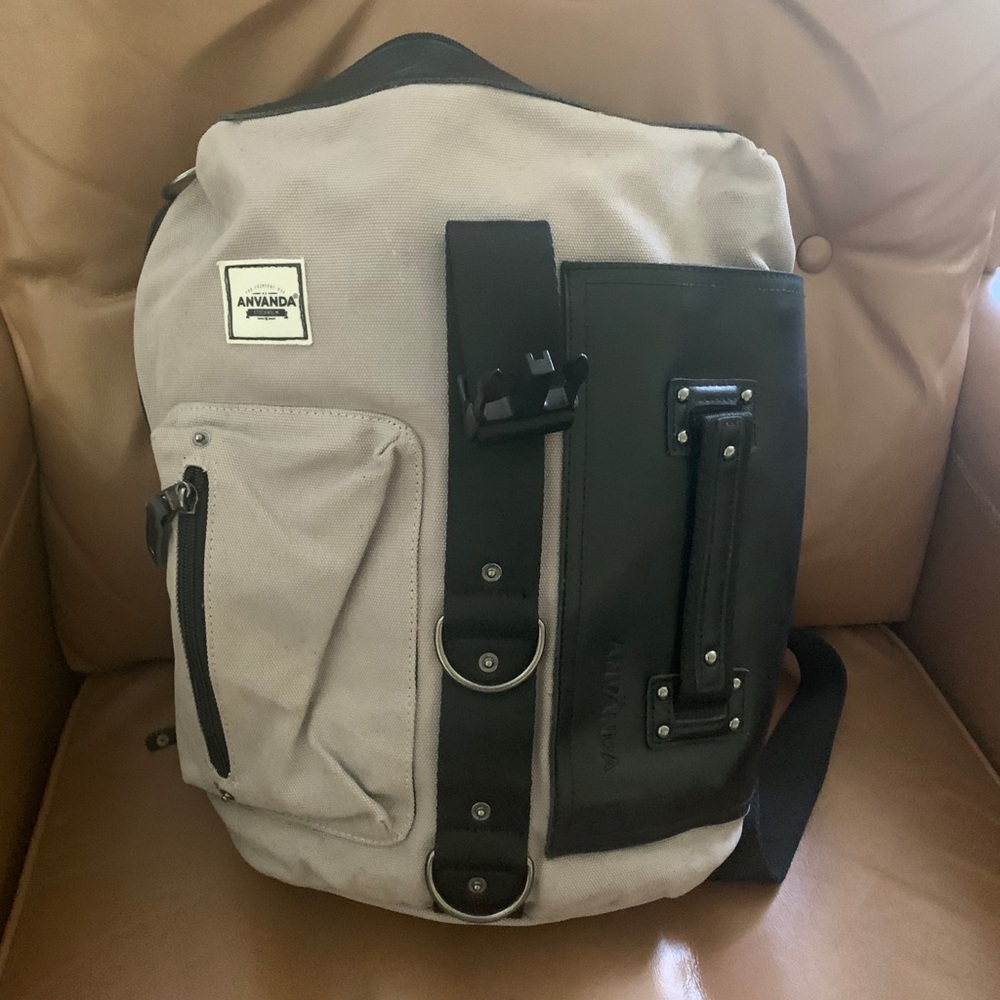 Anvanda bag, leather trim version